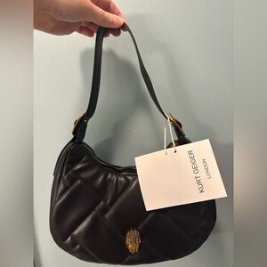 Kurt Geiger Quilted Hobo Shoulder Bag